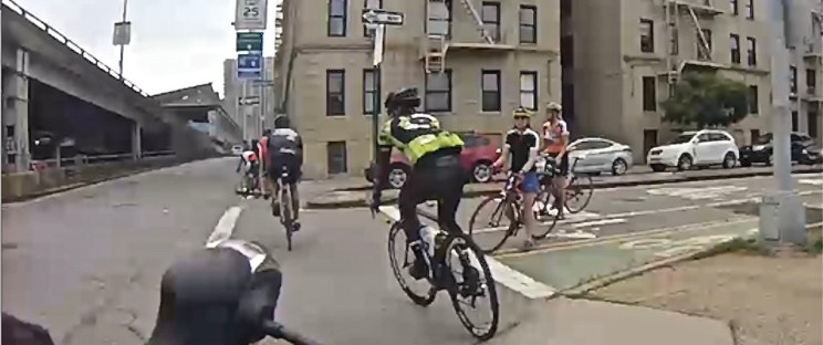 cyclists exiting GWB South.jpg